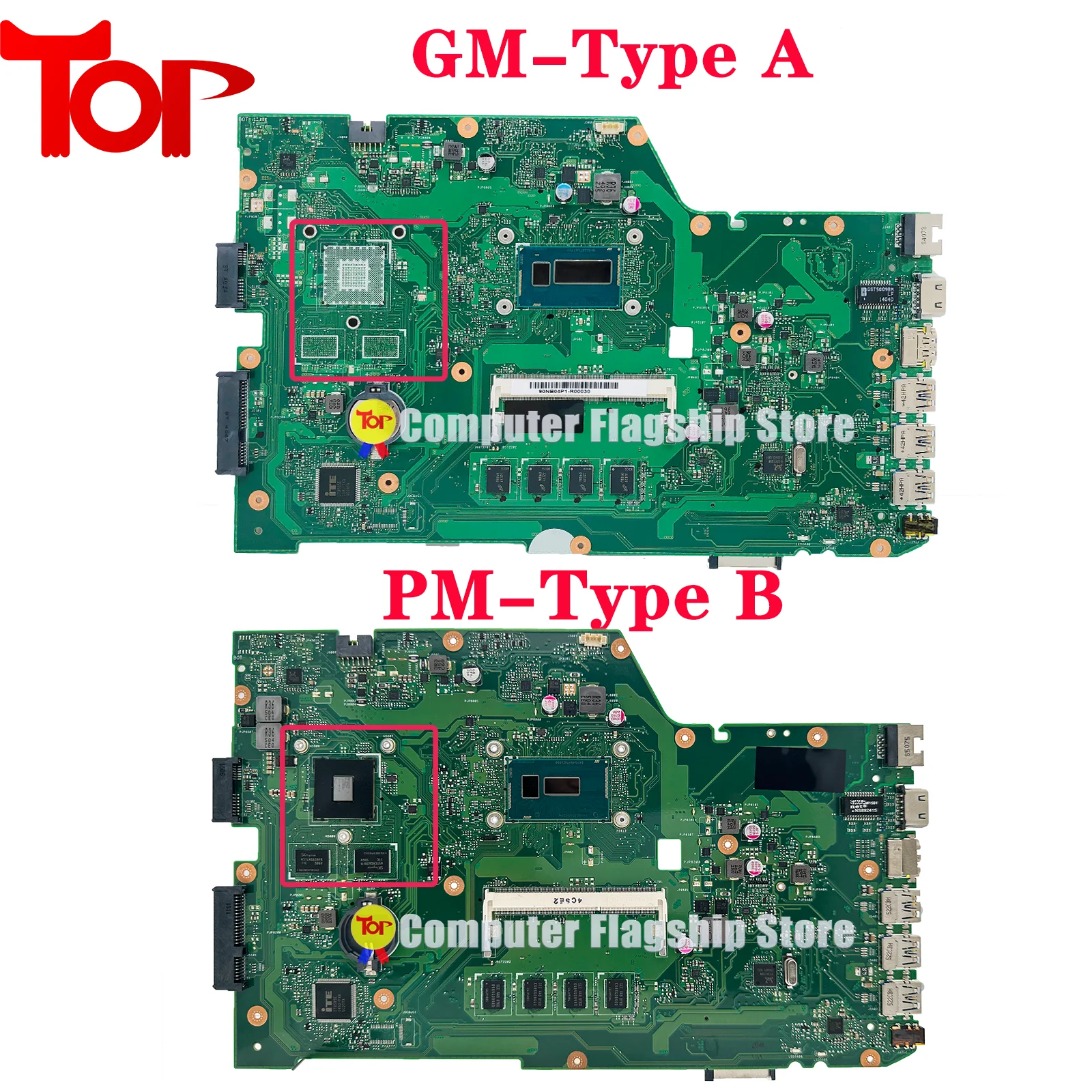 Imagem -02 - Placa-mãe Portátil para Asus X751ld X751la X751lab X751lj X751ll w I34005u 5005u I5-4200u 5200u I7-4500u 5500u 4gb de Ram