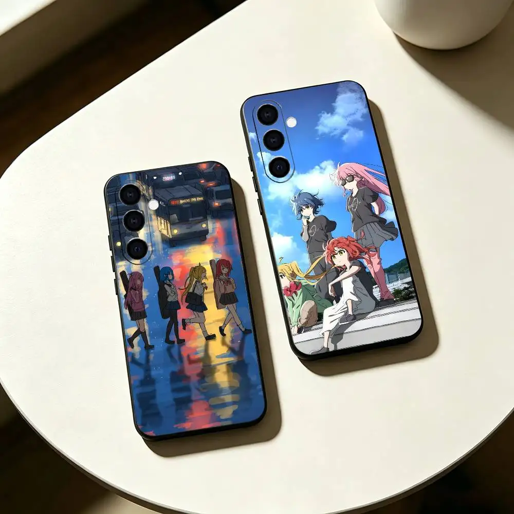 Comedy Anime B-BOCCHI THE ROCK Phone Case For Samsung Galaxy A73,A72,A71,A70,A53,A52,A51,Soft Silicone Black Cover