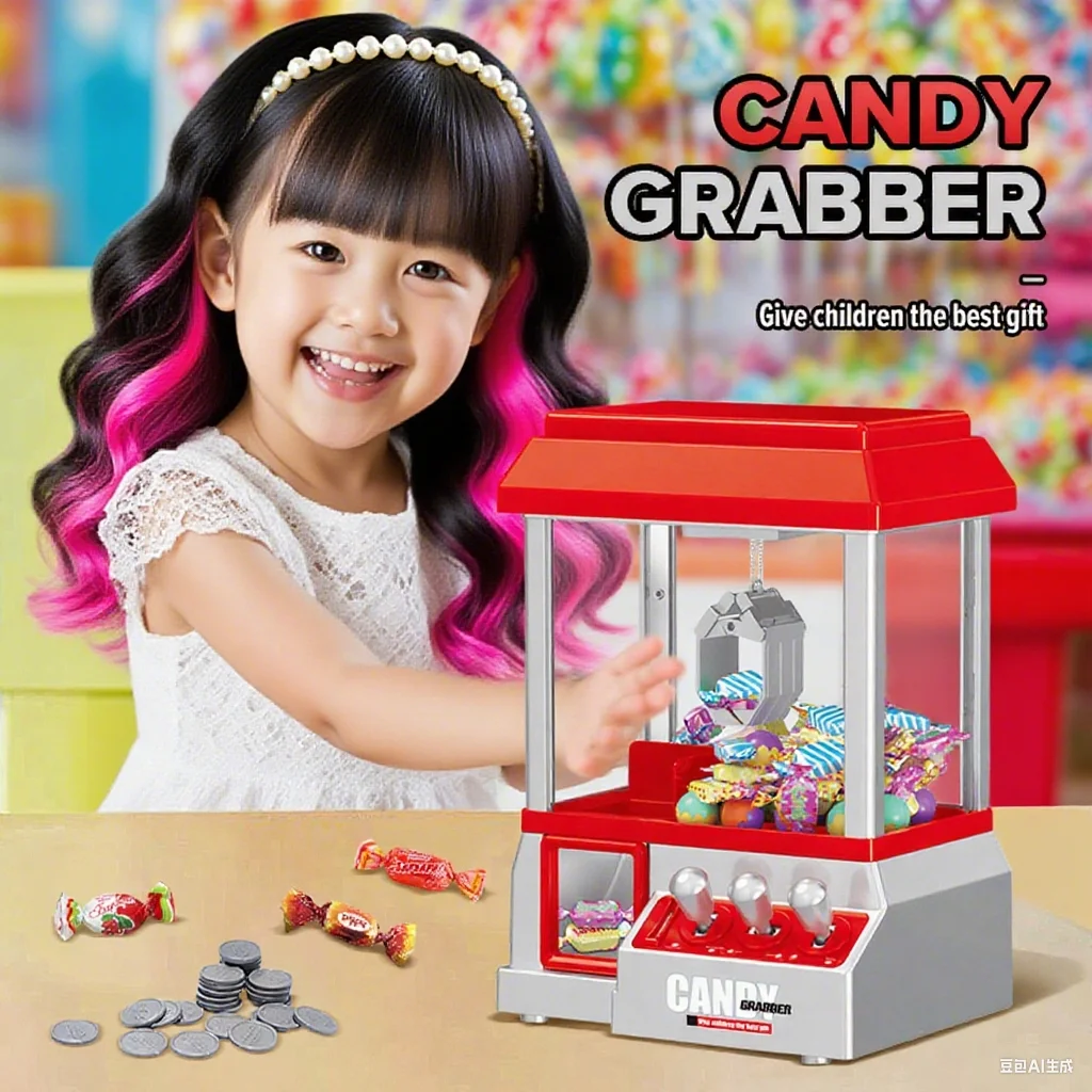 آلة مخلب آلة الحلوى الإلكترونية ممر آلة مخلب الرجعية كرنفال الموسيقى و 24 specie لعبة عيد ميلاد لعبة الحلوى الاطفال اللعب #1