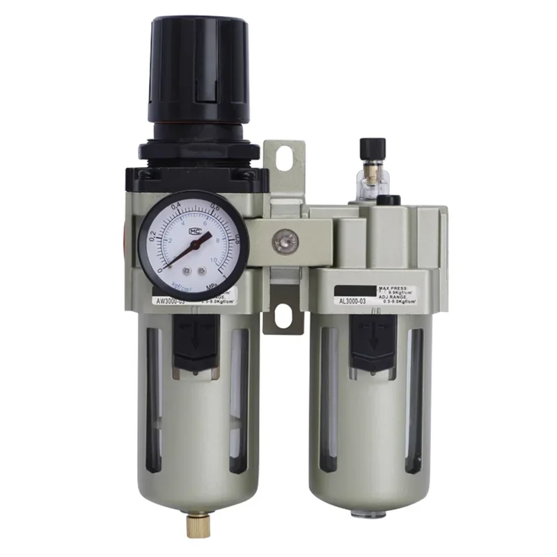 

AC Series Pneumatic Compressor Air Filter Regulator Lubricator Combination SMC Air Source Treatment