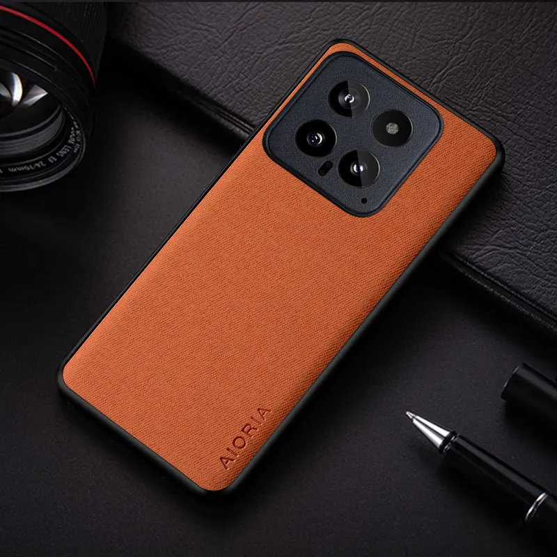 Case For Xiaomi 14 Ultra Pro funda lightweight durable textile leather cover for xiaomi 14 case coque
