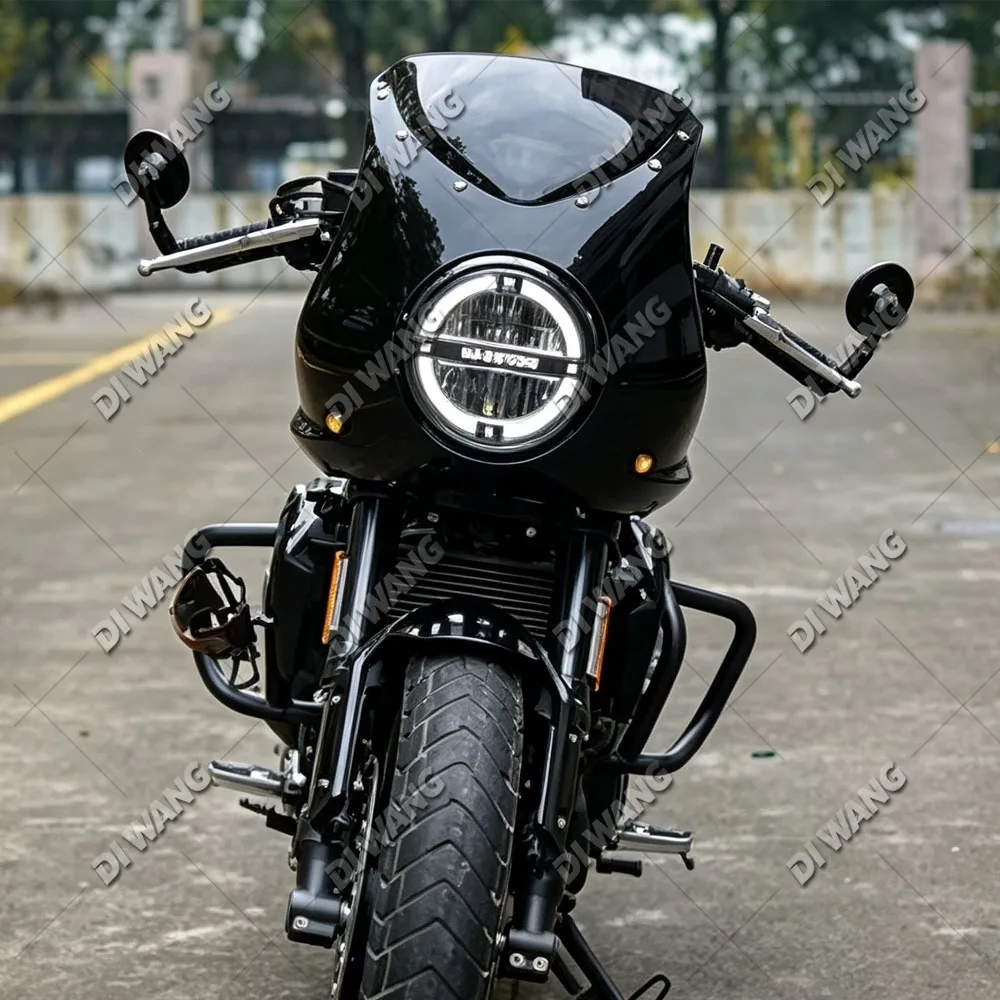 For GAOKIN GK500 Gk500 Cafe Racer Motorcycle Large Headlight Fairing Front Cowl Windshield Windscreen Retro Modified Accessories
