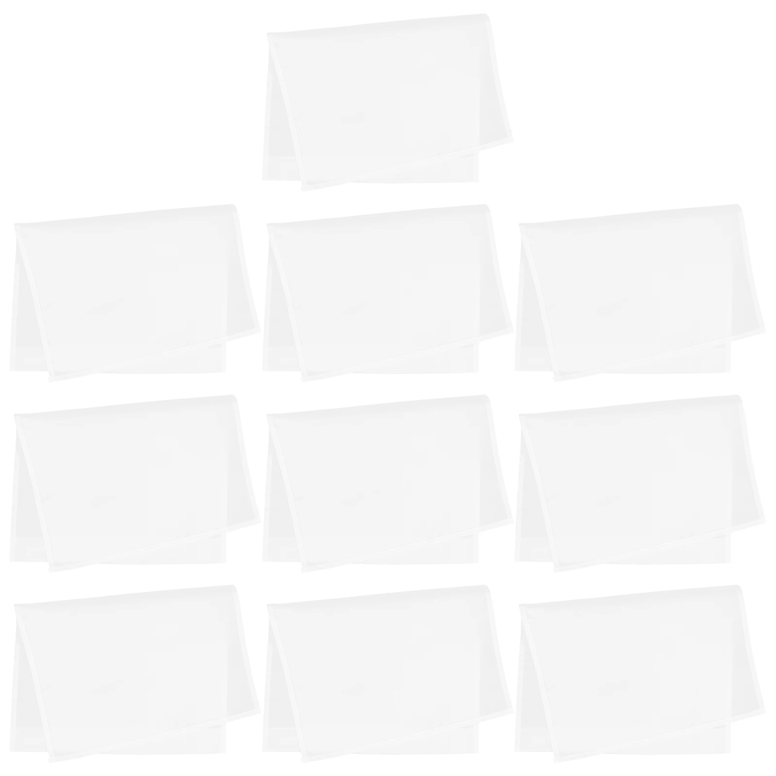 

10pcs Pure White Garden Flag DIY Blank Flags for Home Decor Polyester Cloth Suitable Festivals