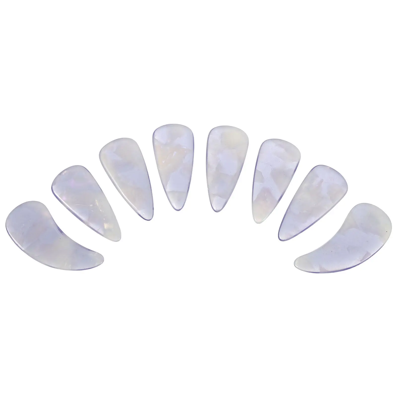 8Pcs Guzheng Finger Picks Double Arc Design Concert Practice Professional Zither Nail Covers Reusable Fingertip Protector