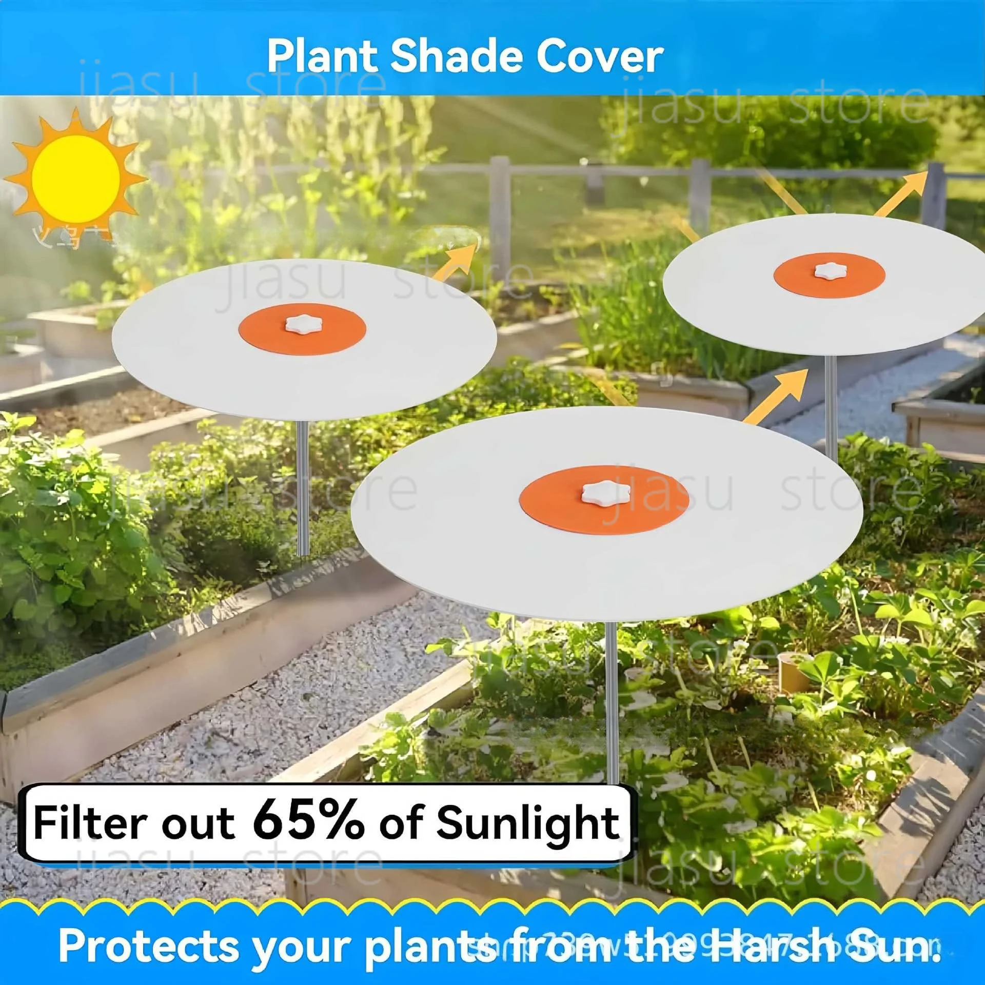 

Garden Pot Sun Shade Net Umbrella, Portable Anti-Sun Cover for Potted Plants Outdoor Use