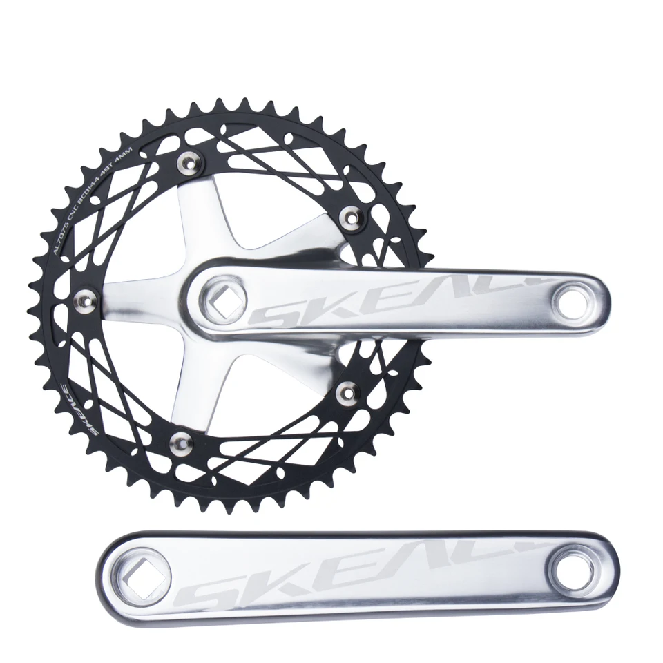 SKEACE Bicycle Crankset 144BCD Mountain Bike Square Hole Crank
