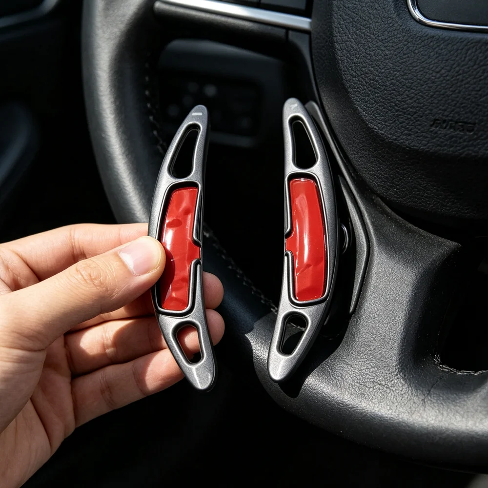2pcs/lot For Porsche Panamera Macan 911 992 718 Cayenne Boxster Car Steering Wheel Shift Paddle Gear Extend Shifters Top One