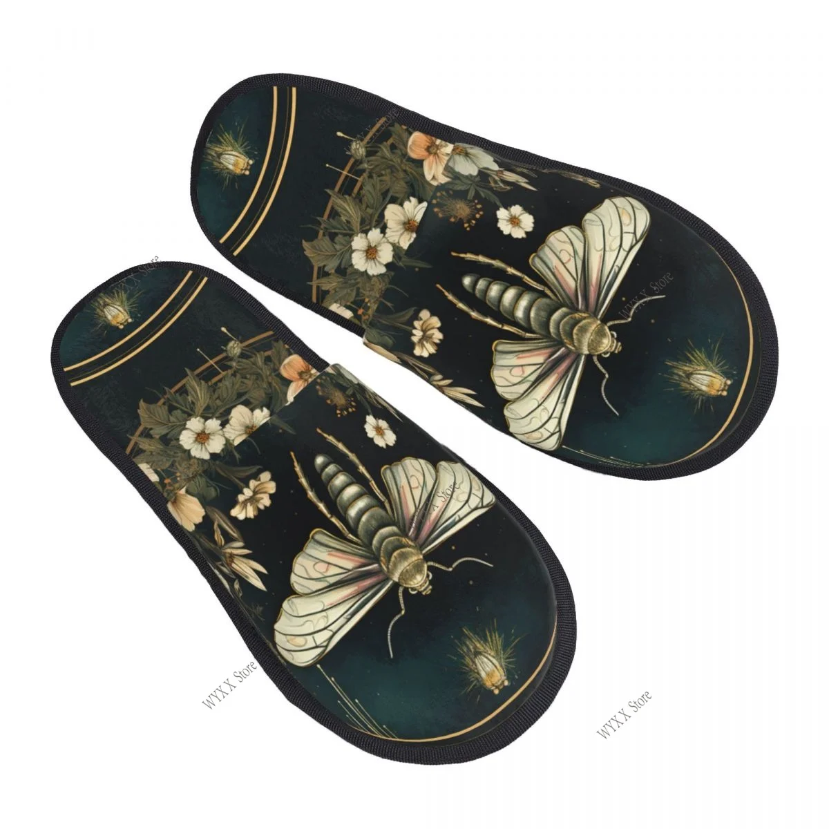 

Меховые тапочки для женщин и мужчин, модные пушистые зимние теплые тапочки, винтажная домашняя обувь с бабочкой