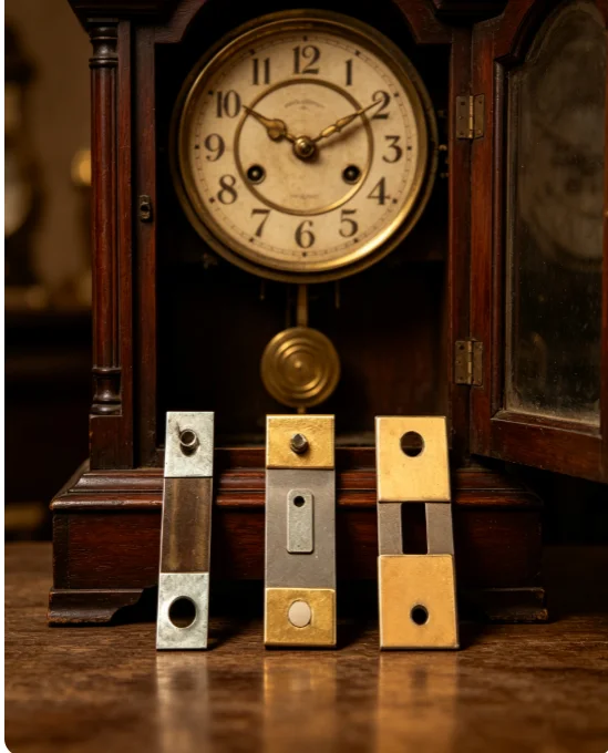 Pendulum Reed Mechanical Clock Metal Parts for Three‑five North Star Vintage Wall Table Clock