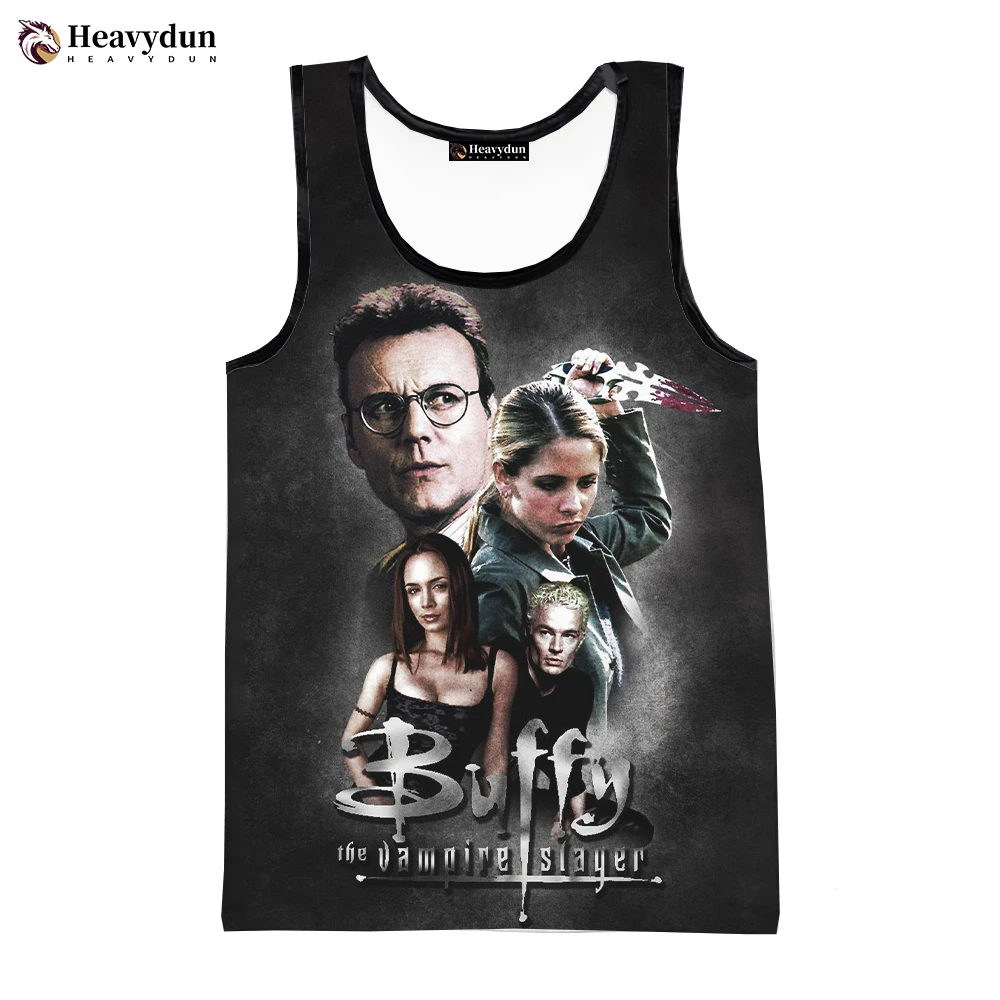 TV Series Buffy the Vampire Slayer Fashion Summer Men Women 3D Tank Tops Sleeveless Harajuku Personality 3D Printed Tops Tees