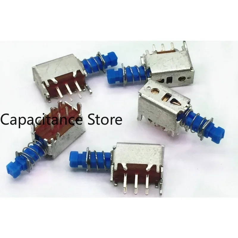 

5PCS SPPJ320600 self-locking switch 6-pin push-pull with lock direct key button