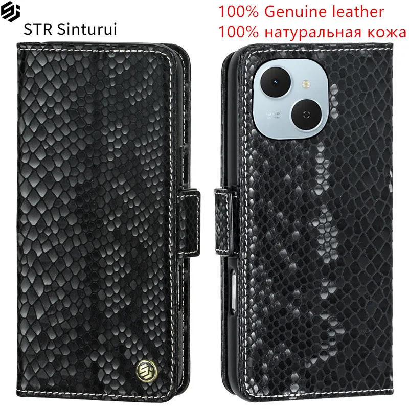 

STR Genuine relief pattern leather card Slot Wallet Cover For Tecno Spark Slim 40C 40 30 Pro Pro+ Go 2 1 1S 30C 5G phone Case