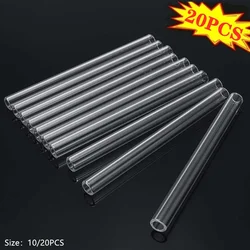 Tubos de vidrio de 4 pulgadas de largo, tubos de vidrio de soplado de borosilicato, 10 mm OD, 2 mm de espesor, 10/20 unidades