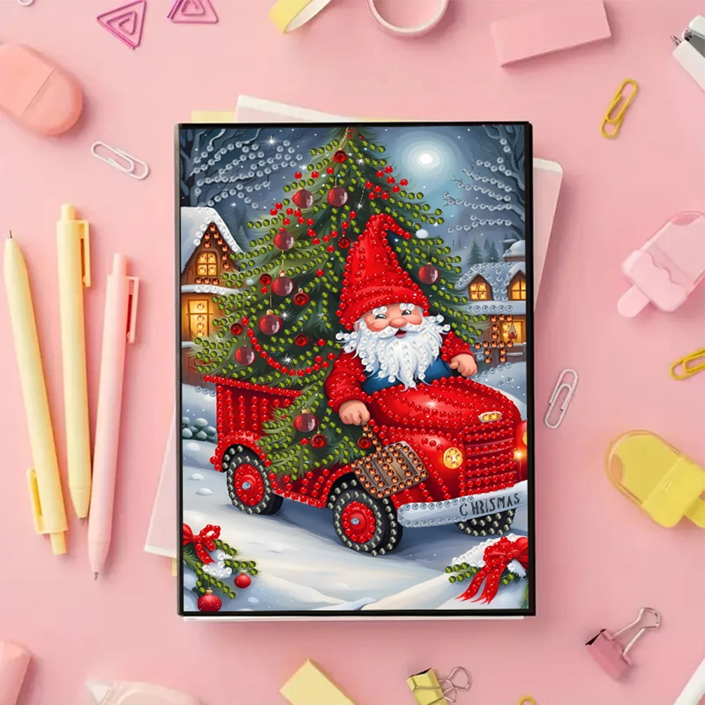 

2 шт. 5D DIY алмазная живопись блокнот комплект 50 страниц A5 размер 50 страниц хрустальный блокнот альбом для рисования для подарков своими руками и праздничных Occa