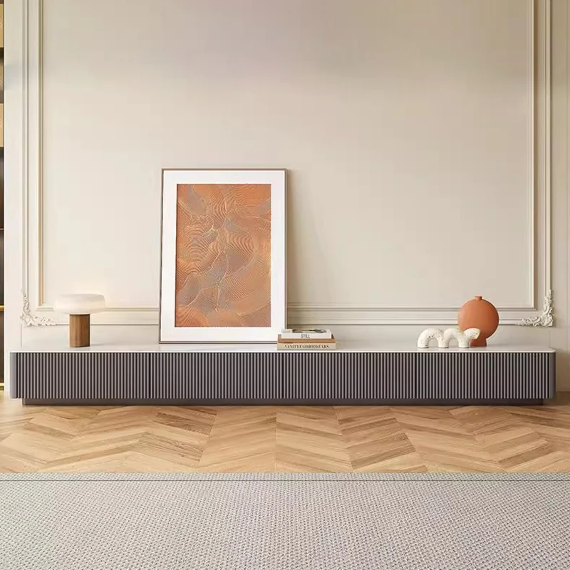 

Italian Unique Tv Cabinet Functional Practical Minimalist Textured Tv Cabinet Aesthetic Premium Meubles De Maison Furniture Home