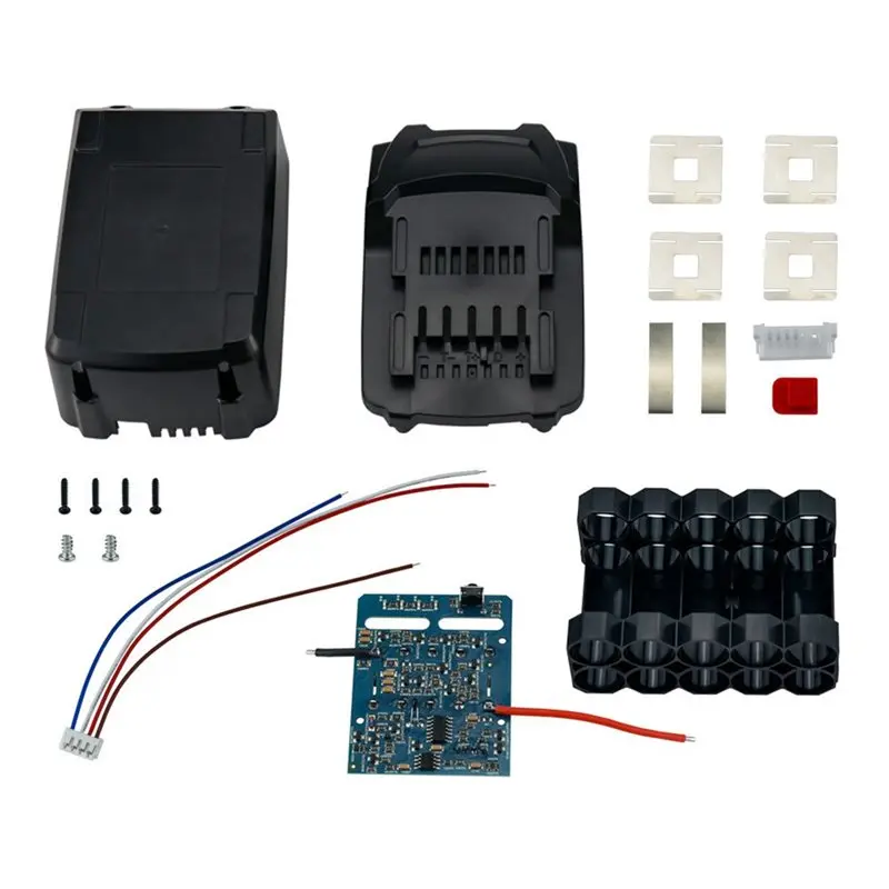 B27B 10Core Battery Storage Box Case For Metabo 18V Power Tools With 18650 Battery Protection Board Replacement Parts
