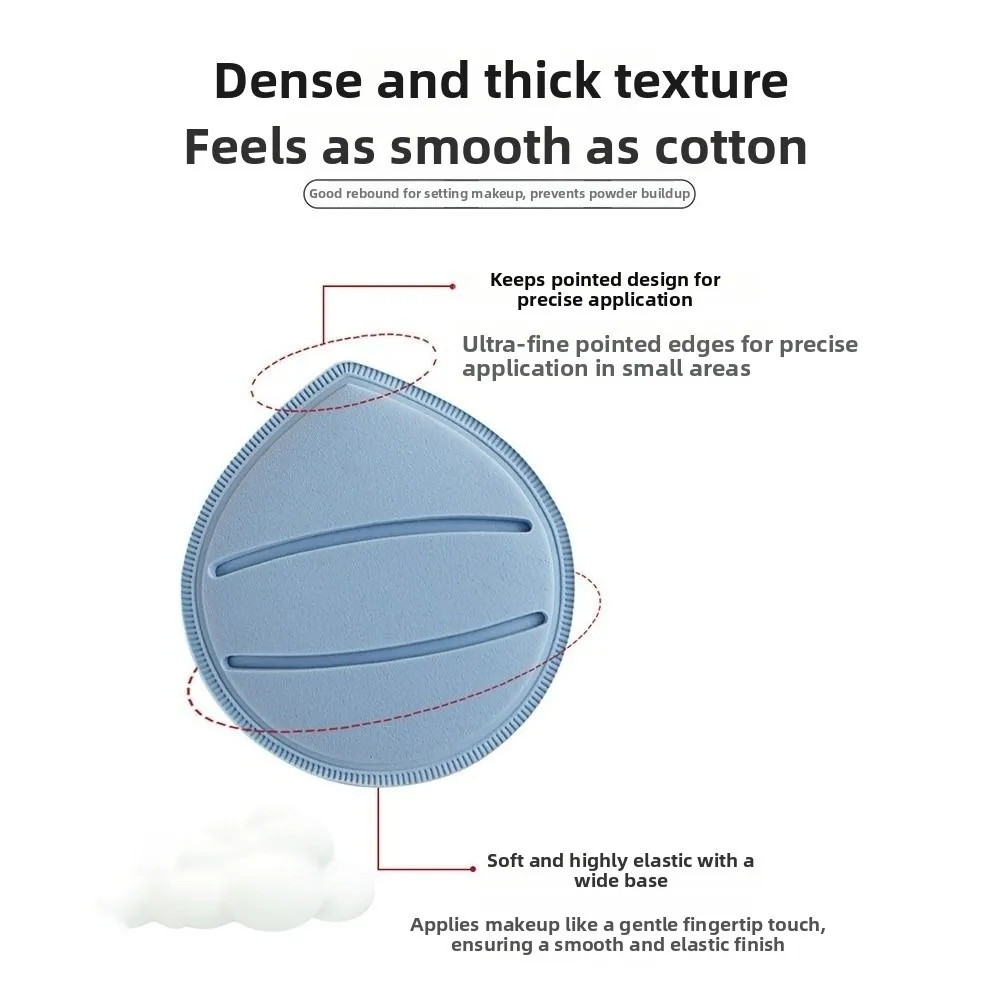 Durable Water Drop Shape Makeup Puff Soft Texture Super Thick Cosmetic Powder Puff Wet Dry Dual Use Base Makeup Tool Face Makeup