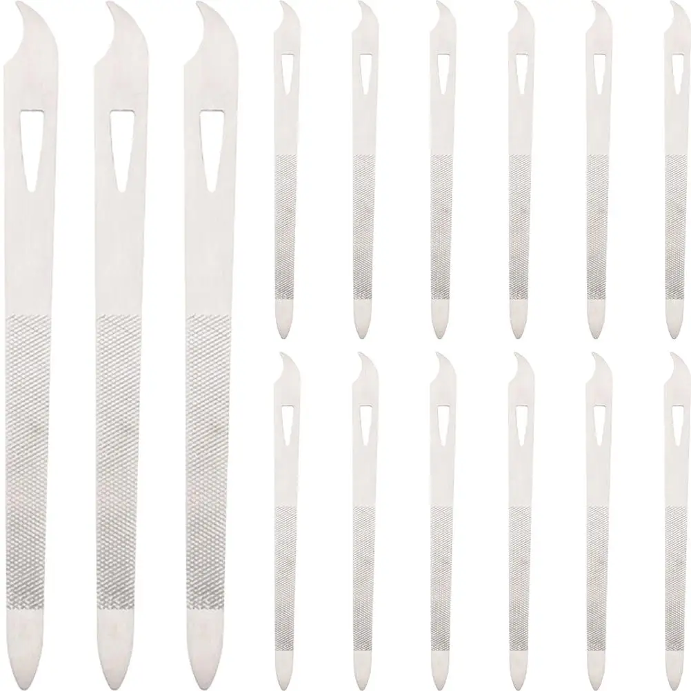 

15pcs Nail Files Fingernail Polishing Tools Metal File Set Durable Salon Care Professional Household Nail Trimming Compact