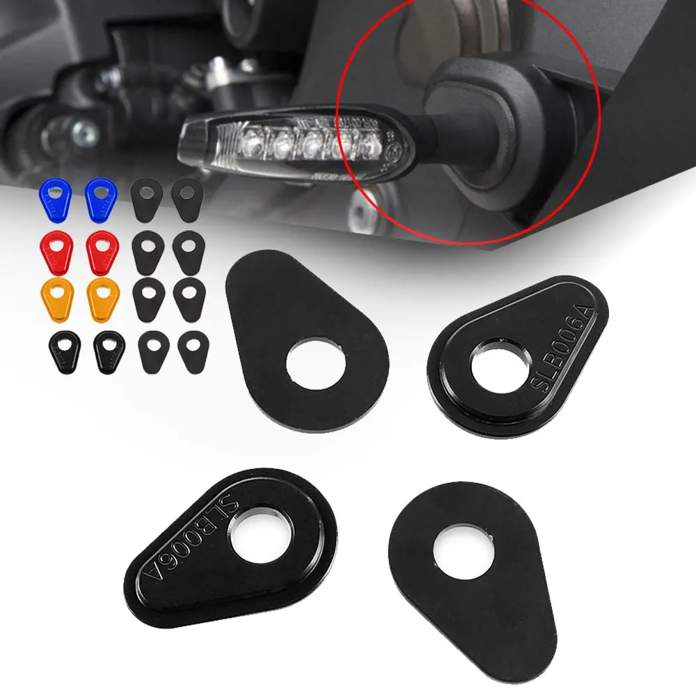 MT09 TRACER900 Motorcycle 4pcs Turn Signal Indicator Adapters Spacers CNC For YAMAHA MT-09 Tracer 900 2015 2022 2021 2020 2019