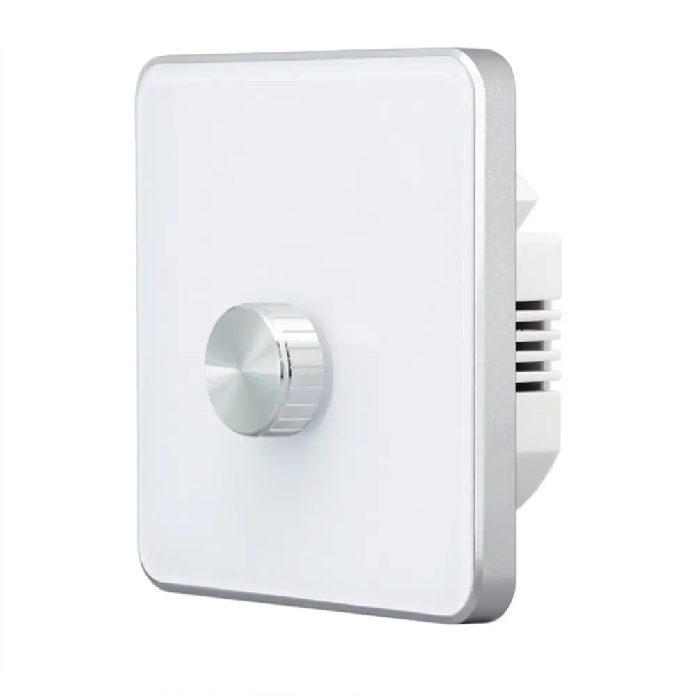 Zigbee Smart Fan Speed Switch Rotary Dimmer For Tuya Control 5 Speed Levels Digital Display Wall Mounted Electrical Device