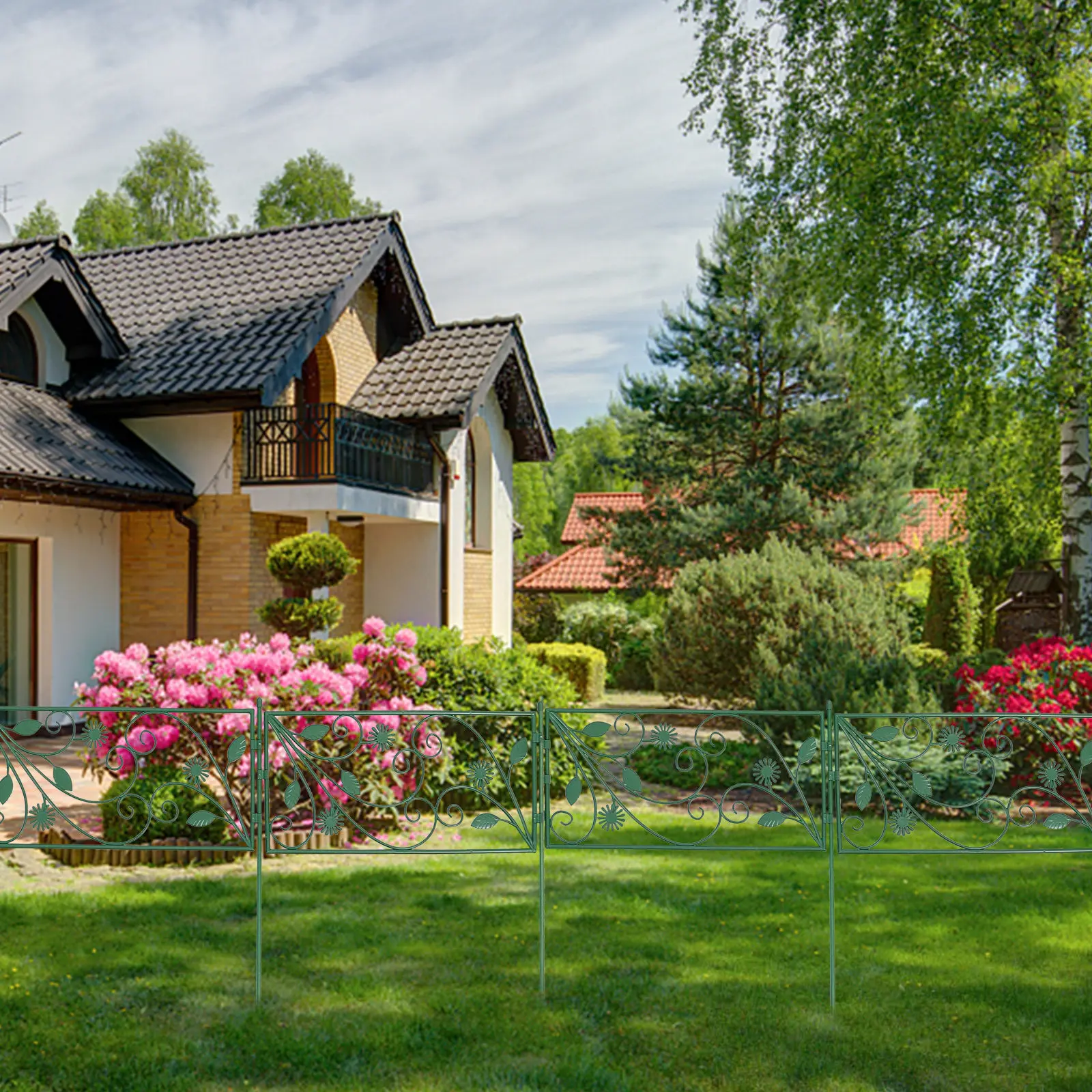 

Набор из 1 шт. Декоративная опора для вьющихся растений, садовая решетка-ограждение, подставка для виноградной лозы, прочная, многоразовая, садовые принадлежности