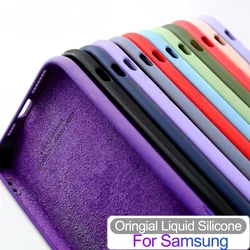 A 54 34 15 25 55 35 Luxury Liquid Silicone Phone Case For Samsung Galaxy A54 A34 A55 A35 A25 A15 Soft Shockproof Silm Full Cover