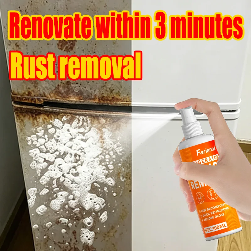 Farienne 100ml Multi-functional Rust Cleaner, Auto Metal & Home Appliance Polishing Spray, Quick Restoration Agent