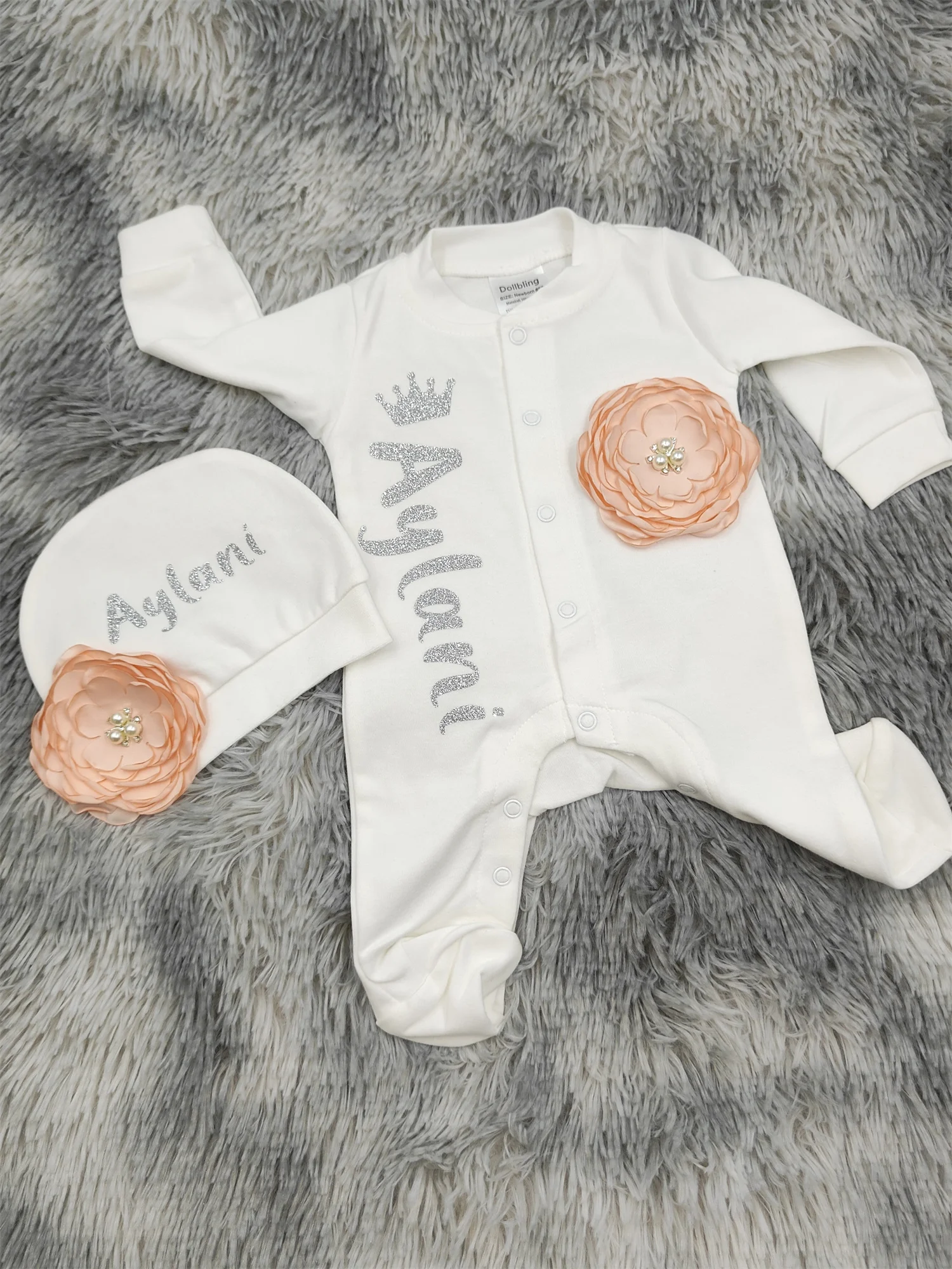 زهرة الباستيل الوردية من الشرق الأوسط اسم مخصص عطلة التخصيص الحصري سوبر جو حالمة مجموعة تألق