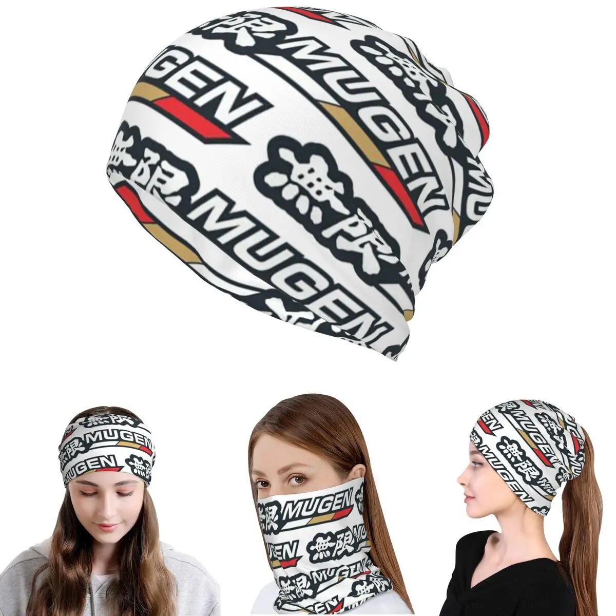 

Mugen Motorsports Power Bandana Neck Cover Mask Scarf Multi-use Balaclava Beanies Hat Unisex Adult Breathable