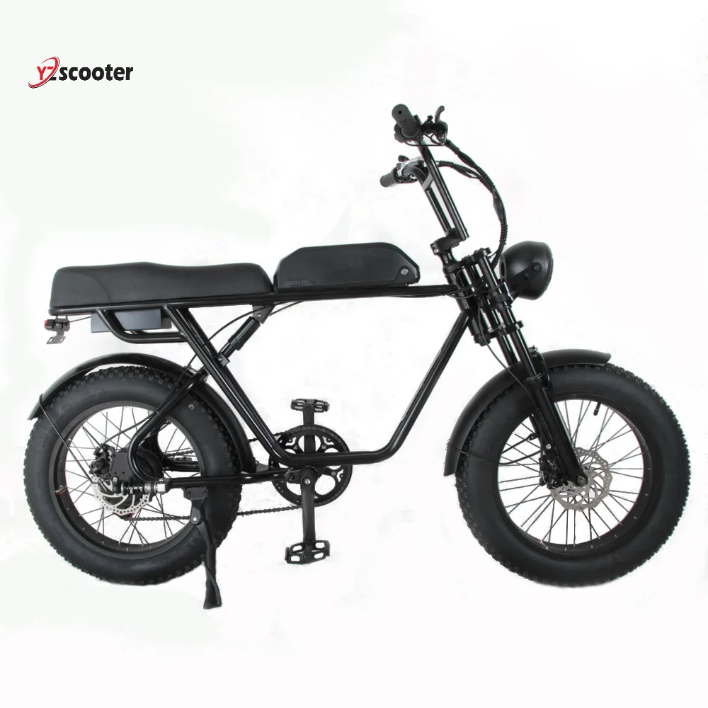 Electric Bike No Pedal Fat Tire E-scooter Hydraulic Brakes For Adult