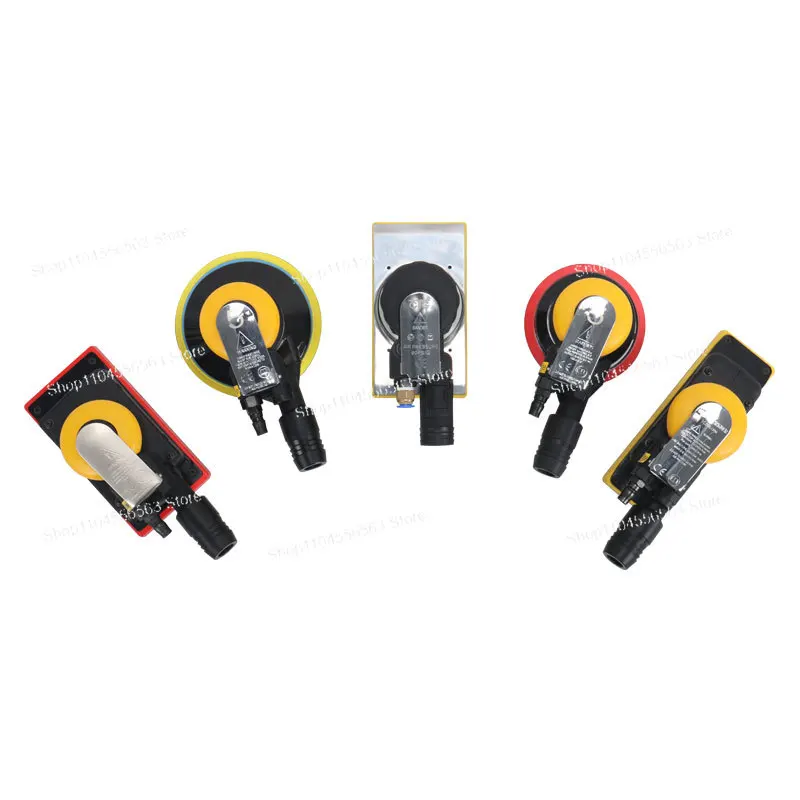 Professional 6 Inch Air Sander, Dust-Free Square Dry Grinder for Auto Body Filler & Paint Preparation