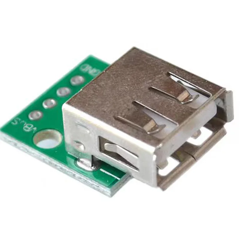 5PCS USB 2.0 female chassis header to DIP 4p straight plug Adapter plate has been soldered cell phone power data cable