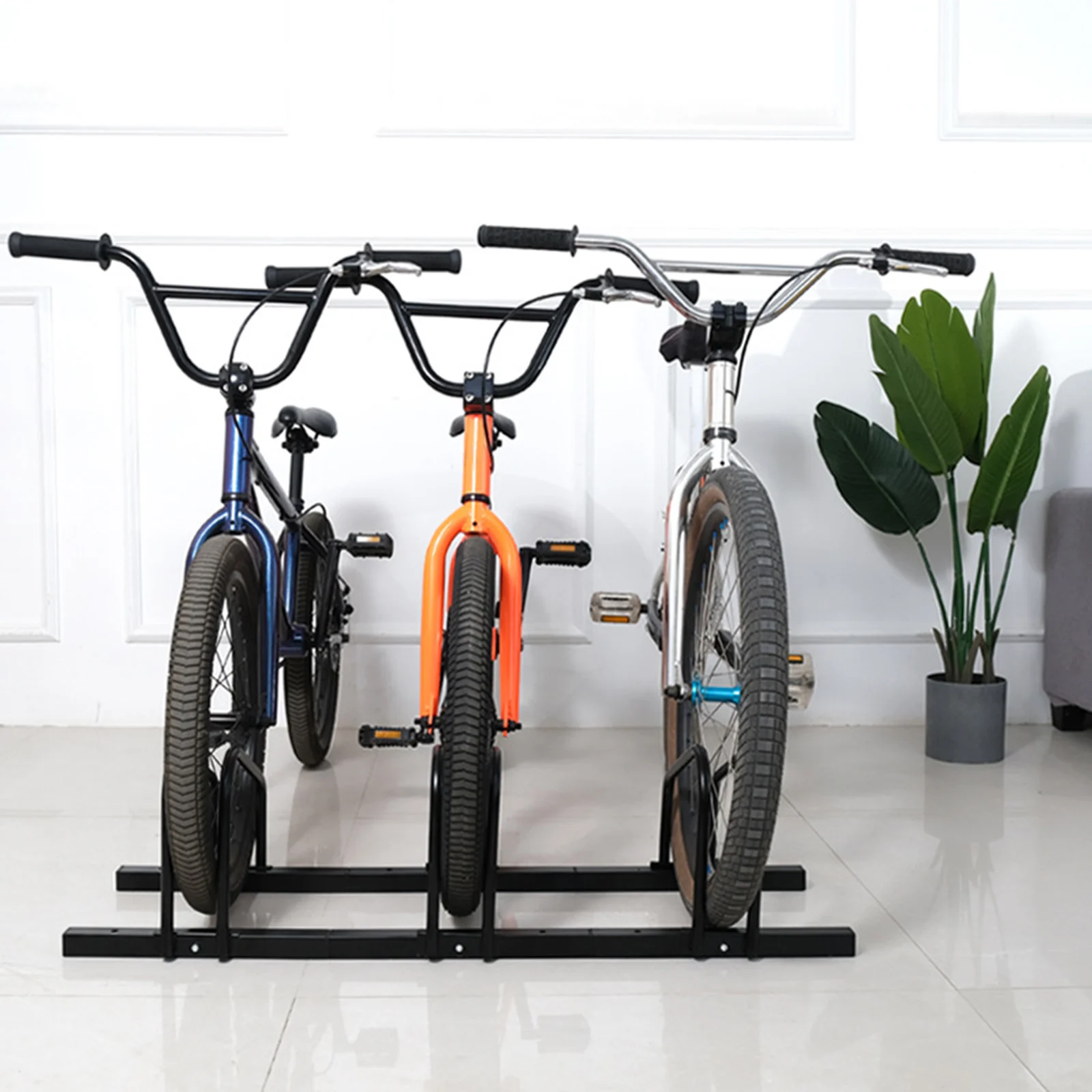 Bike Floor Rack Parking Stand Holder Freestanding Rack Garage Garden Bicycle Folding Bikes Cycling Accessories Space Saving