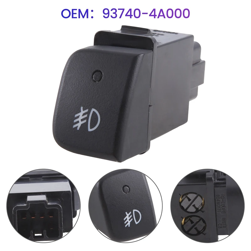 937404A000 Car Front Fog Lamp Switch Replacement For Hyundai Starex H1 H-1 1996-2007 93740-4A000