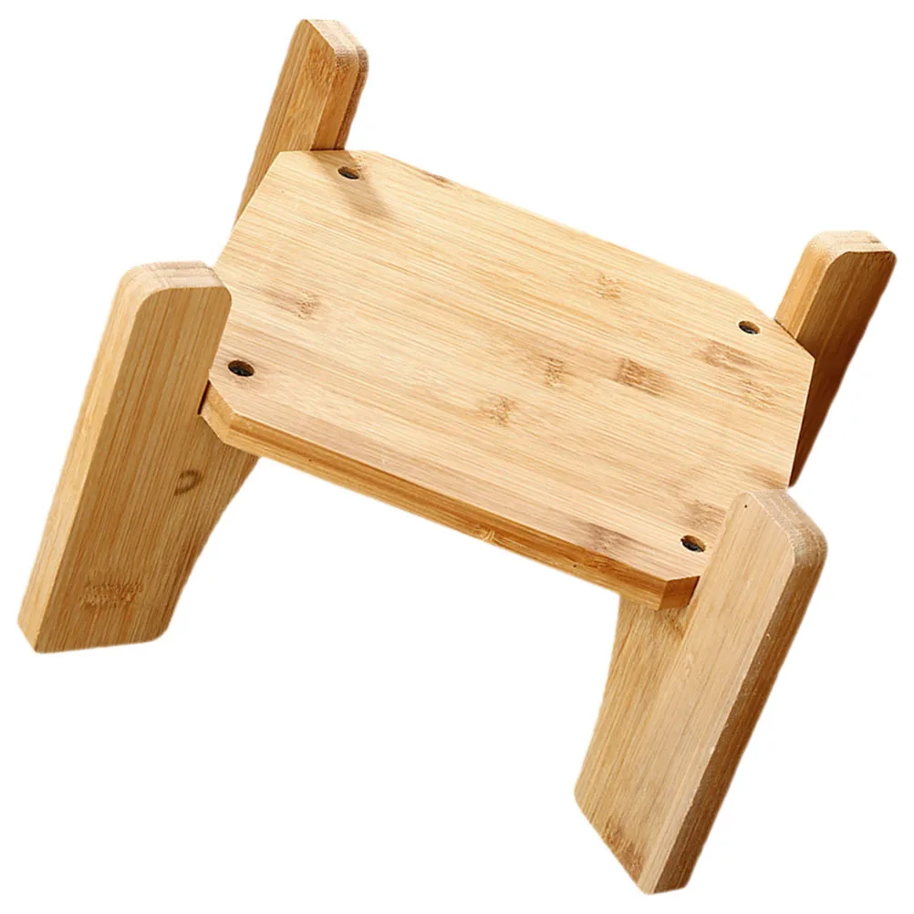 

Bamboo Wood Dispenser Stand Only Unique Sturdy Base for Water Dispenser Teapot Flower Pot Indoor Plant Stand Wooden Display