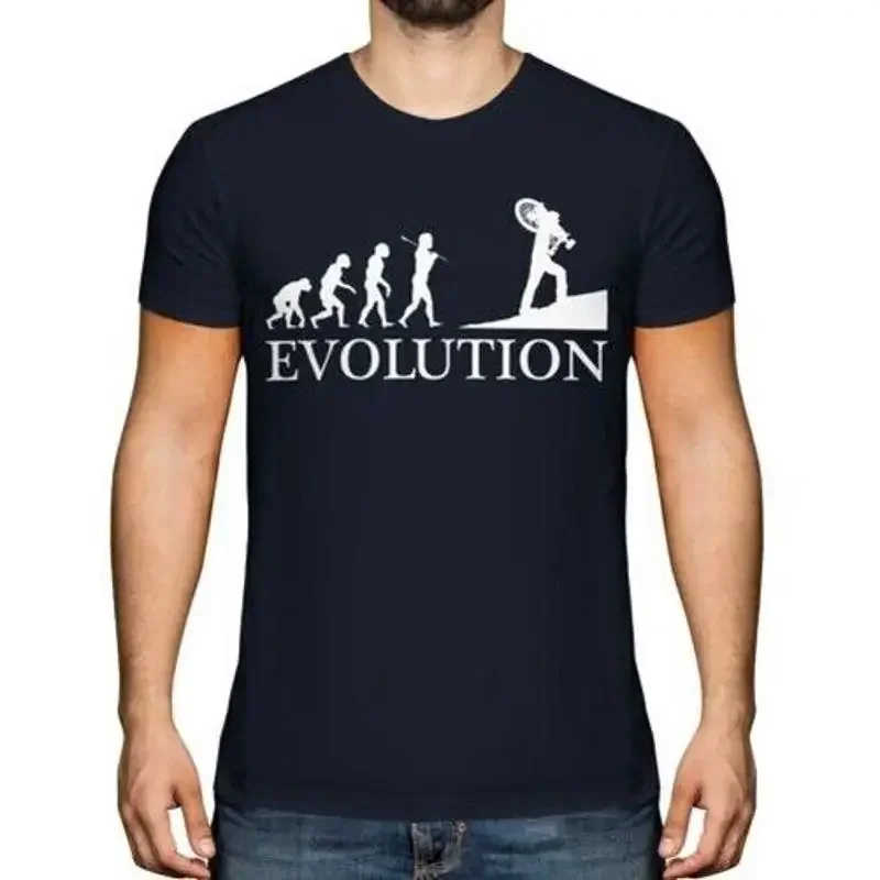 Cyclocross Evolution Men's T-Shirt Top Gift Bike Tires