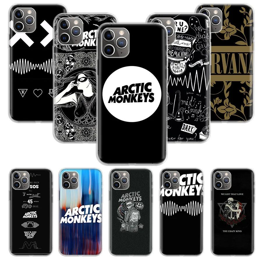 ARCTIC MONKEYS Rock Roll Soft Phone Case For Apple iPhone 16 15 14 13 12 11 Pro Max XS XR X 7 + 8 Plus SE Soft Shell Cover Coque