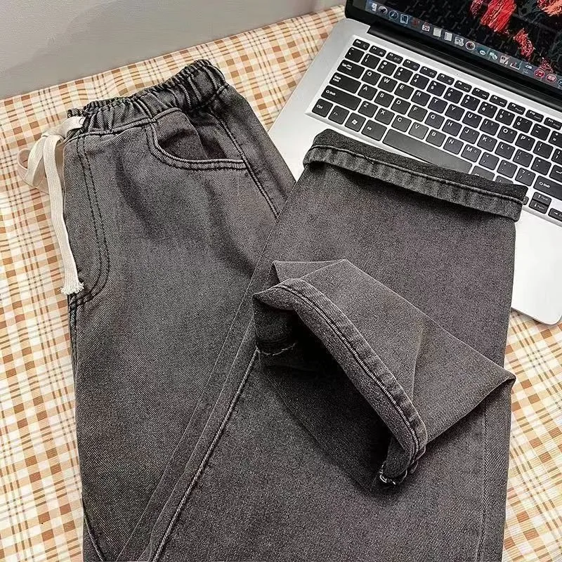 秋冬新作 レディース ハイウエスト ストレッチ ストレートパンツ カジュアル ワイドパンツ