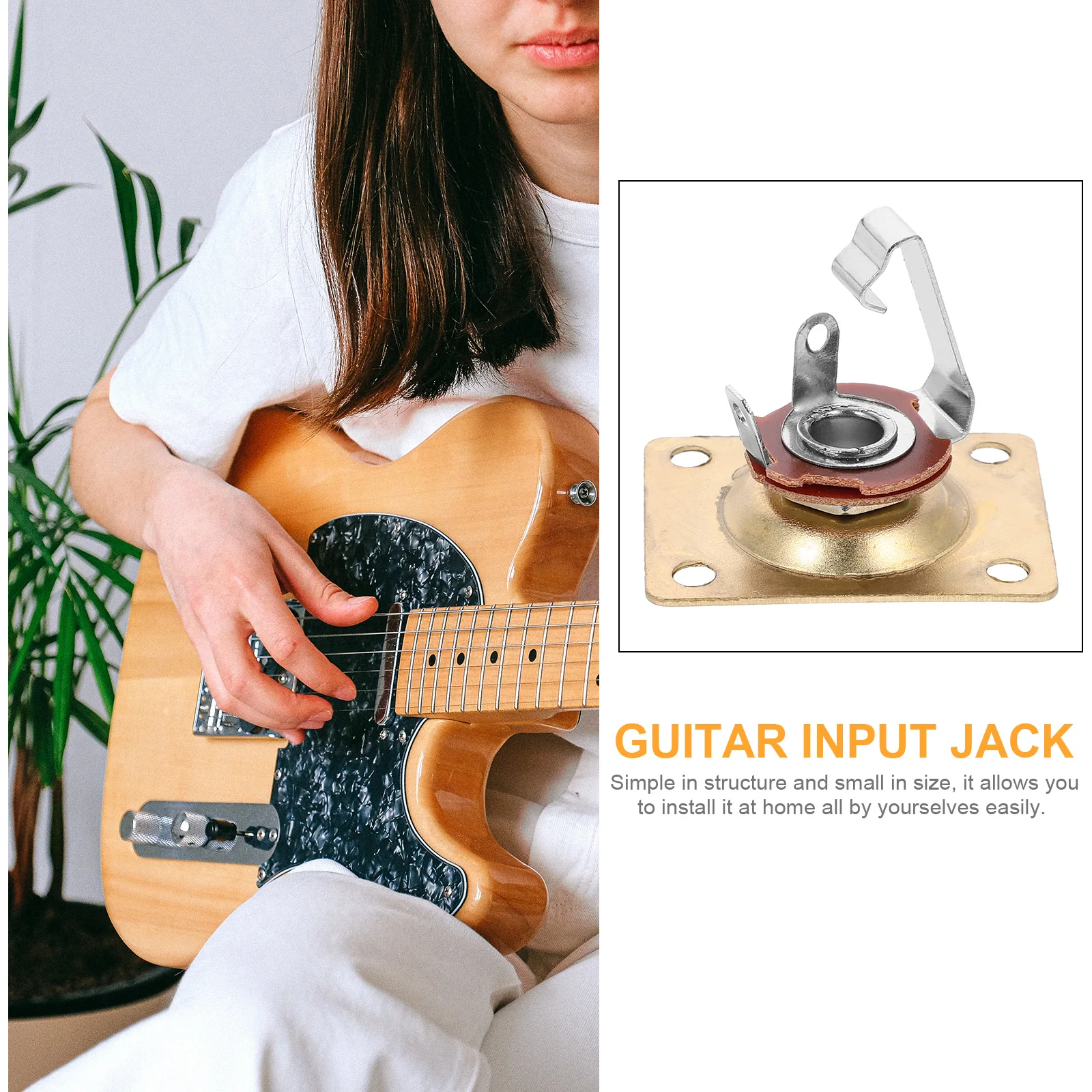 

Jack Input Jack Plate Electric Bass Accessory Parts Fittings for Guitar Electronic Socket Plate Output Socket Plates for Guitar