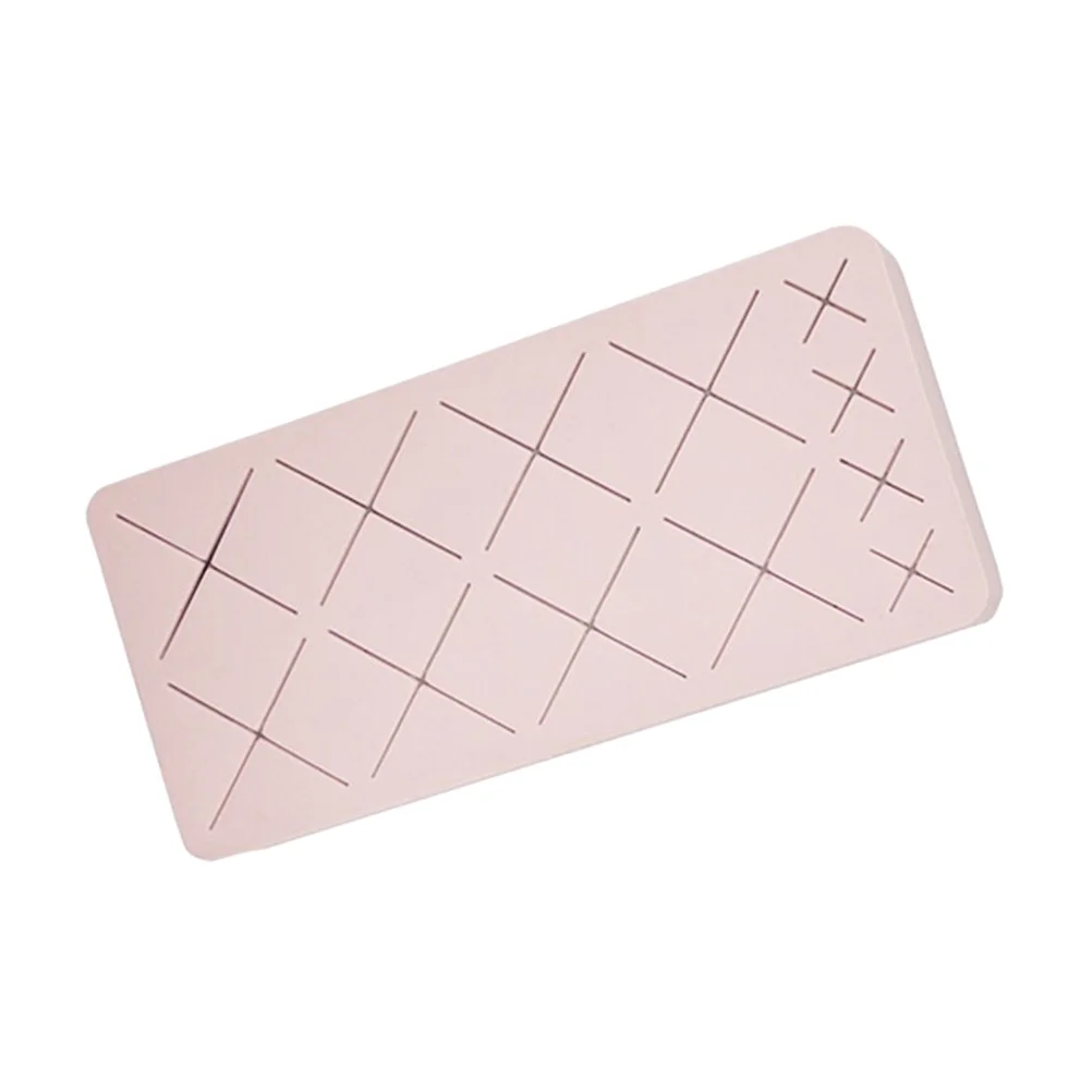 2 stücke Multi-Slot Lippenstift Halter Silikon Augenbraue Bleistift Organizer Für Desktop Lagerung Make-Up Pinsel Rack Langlebig Rosa
