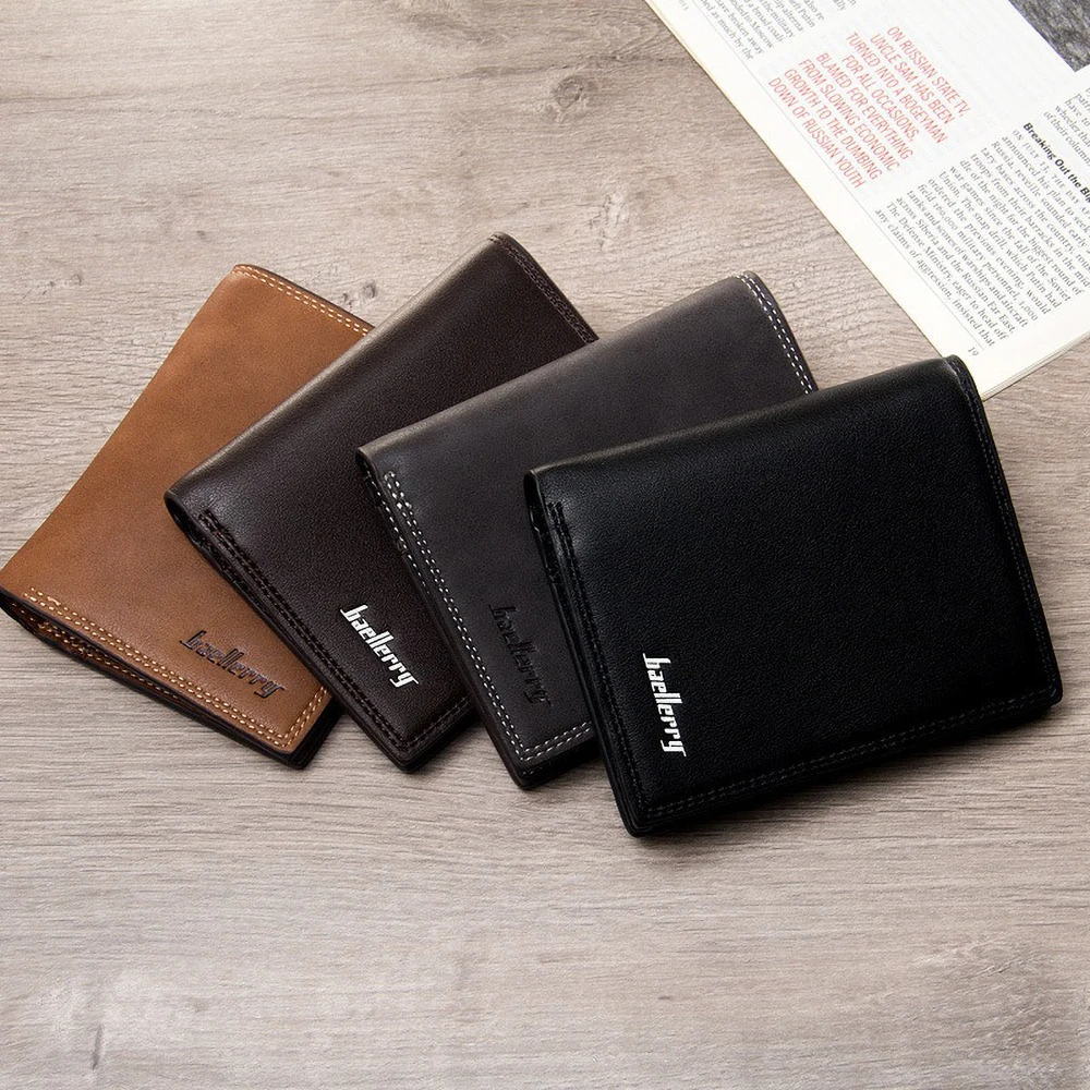 Baellerry Butterweiche, schlanke Geldbörse für Herren, minimalistischer Kartenhalter aus PU-Leder – Vordertasche, RFID-blockierender Geld-Organizer – Detail 2