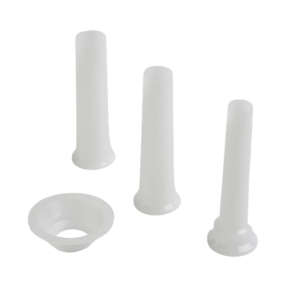 1 مجموعة مفرمة اللحم أنبوب وقمع 11.2 سنتيمتر/4.41 "مفرمة اللحم اليدوية حشو أنبوب السجق صانع ستوفير قمع أدوات أجزاء