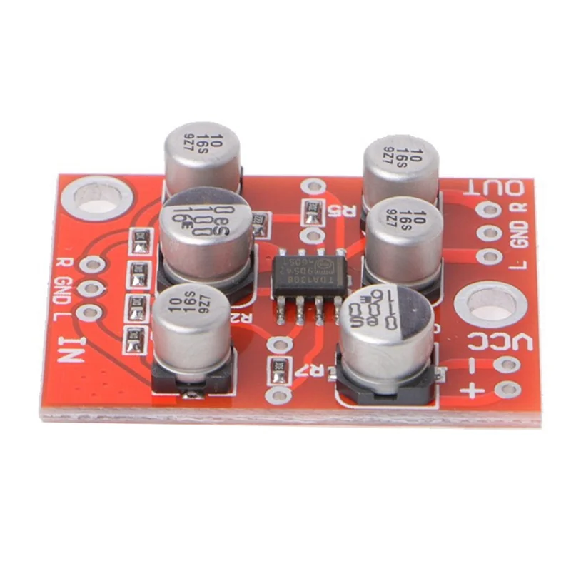 A93P 5 Buah DC 5V-15V AD828 Modul Preamplifier Preamp Stereo Modul AMP Modul Preamp Mikrofon