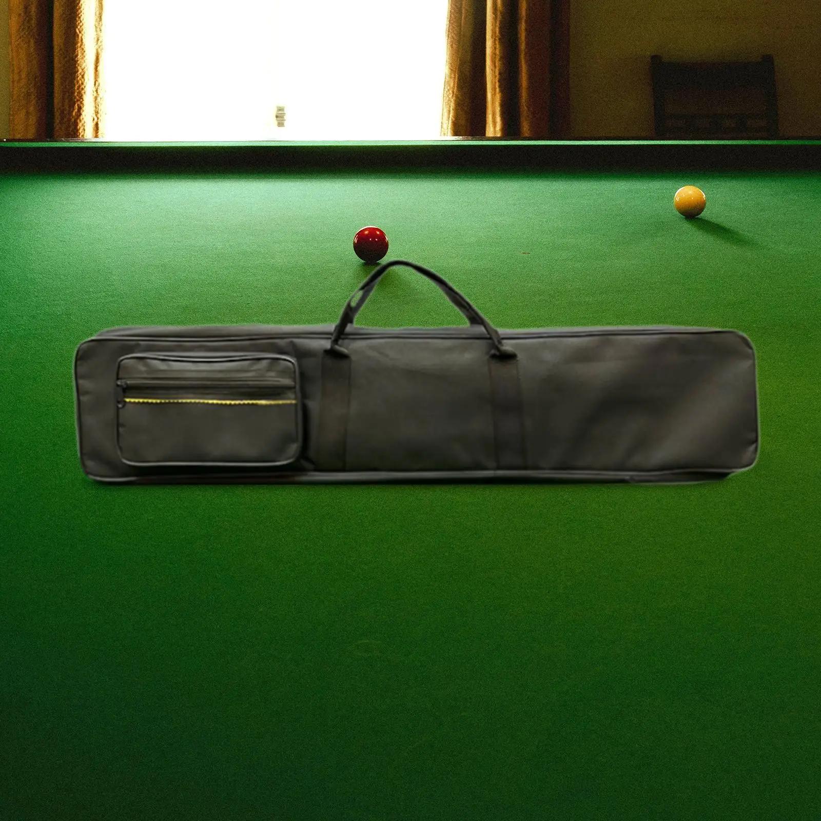 

Billiards Pool Cue Case 4x4 Protective Pouch 1/2 Jointed Cue Cases Anti Scratch Oxford Cloth Billiard Sticks Carrying Case