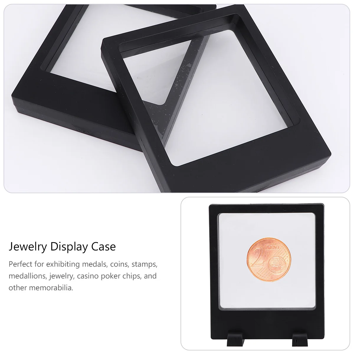 

3 Pcs Jewelry Display Stand Durable PE Film Holder Rack Case for Beads Acrylic Medal Coin Stamp Exhibiting Tool