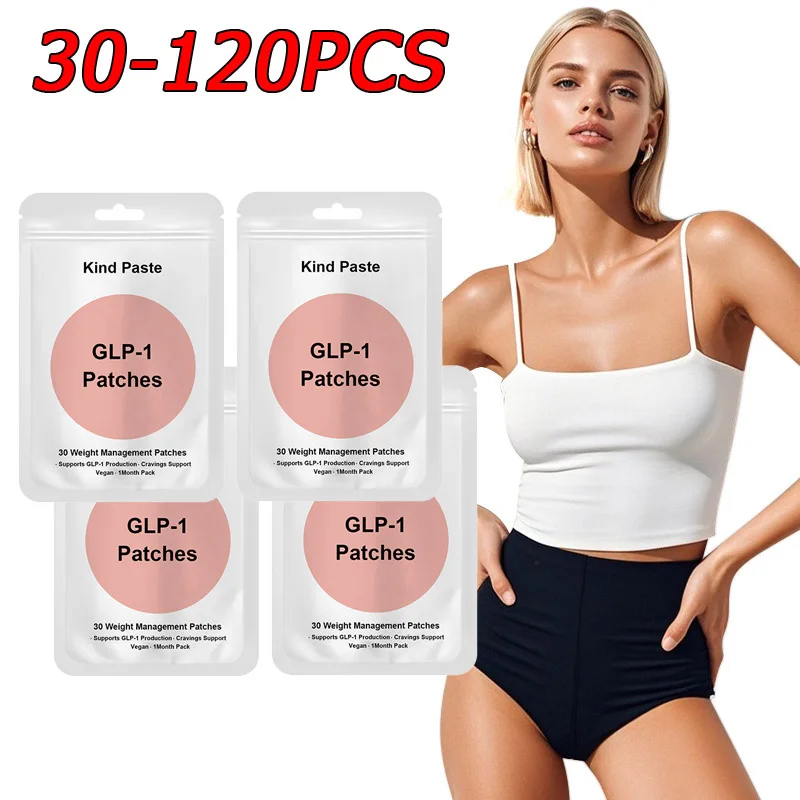 30/60/90/120PCS Hot GLP-1 Patches Burns Gently Weight Management Patches Natural Ingredients Has A Long-lasting Slimming Effect