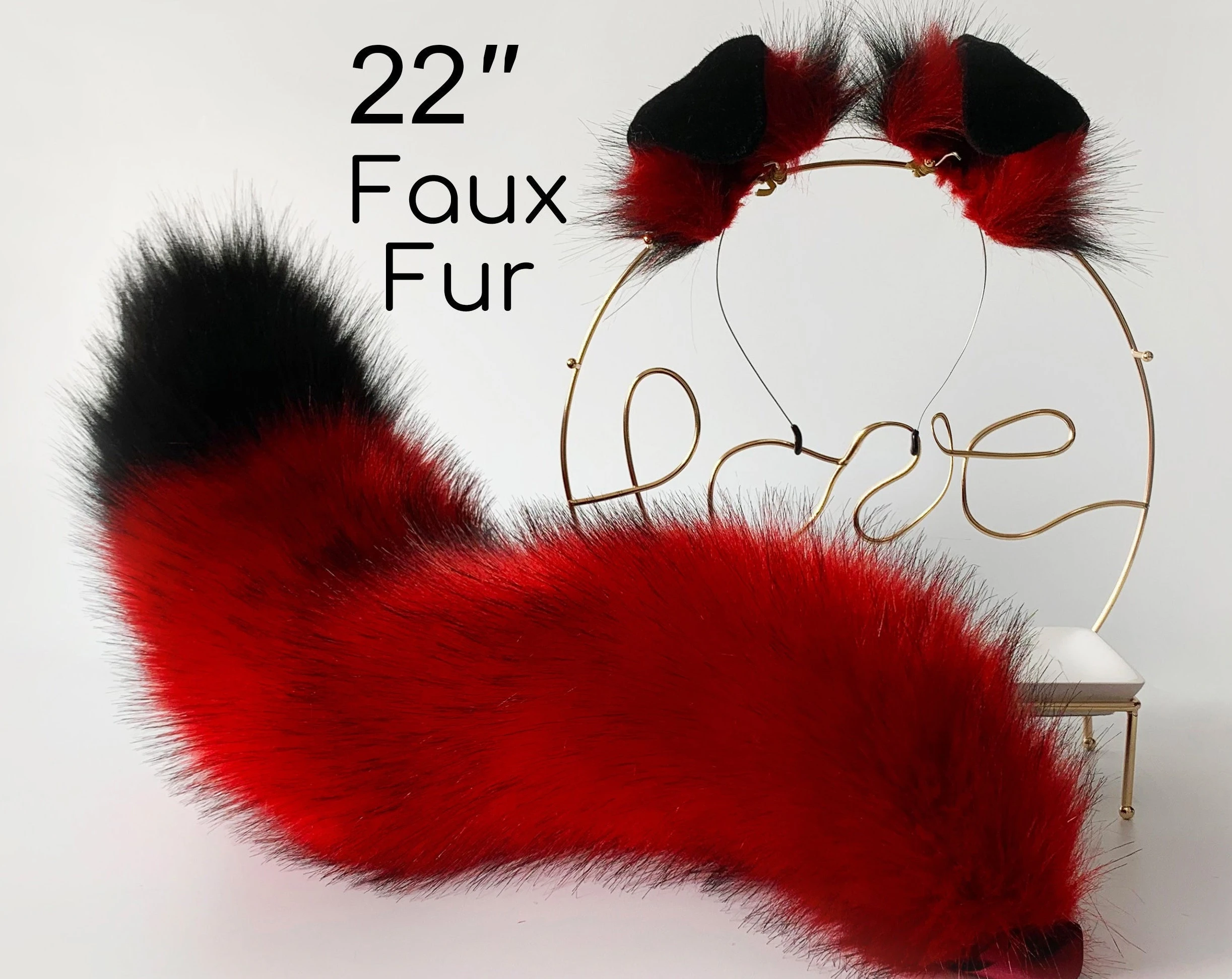 Puppy ear and tail set puppy play set petplay ear shepherd dog ear and tail anime cosplay Shiba Inu dog ear and tail set cosplay