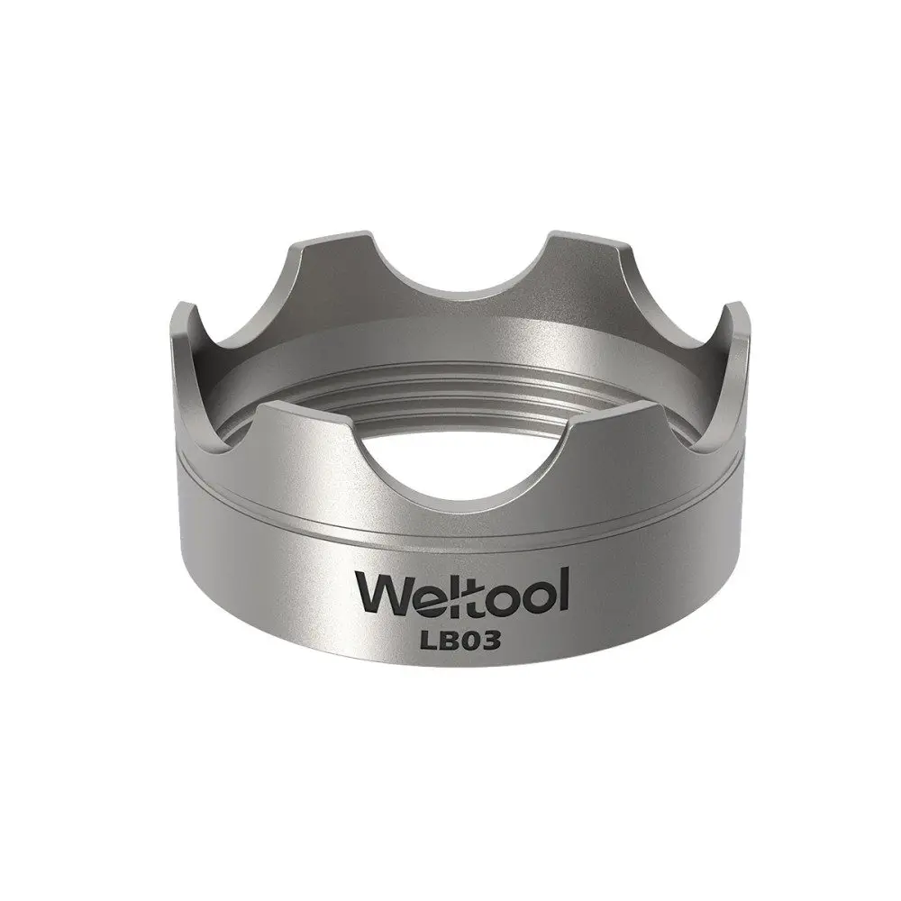 Weltool LB03 304# Stainless Steel Strike Bezel for Flashlights