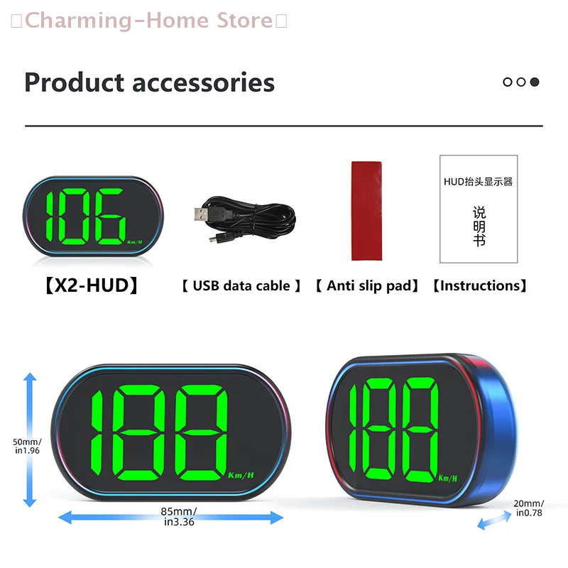 Car Led Digital Spe…