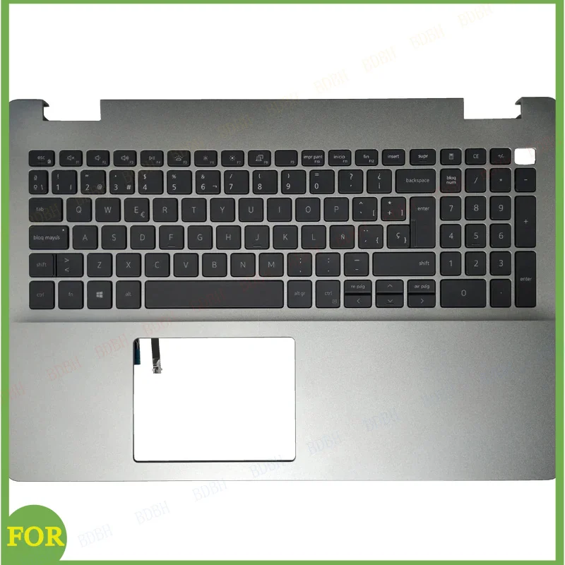 

New ForInspiron 5000 5593 Latin/Spanish/US/UK/Russian keyboard Laptop Palmrest Upper Cover Case 7G0RN